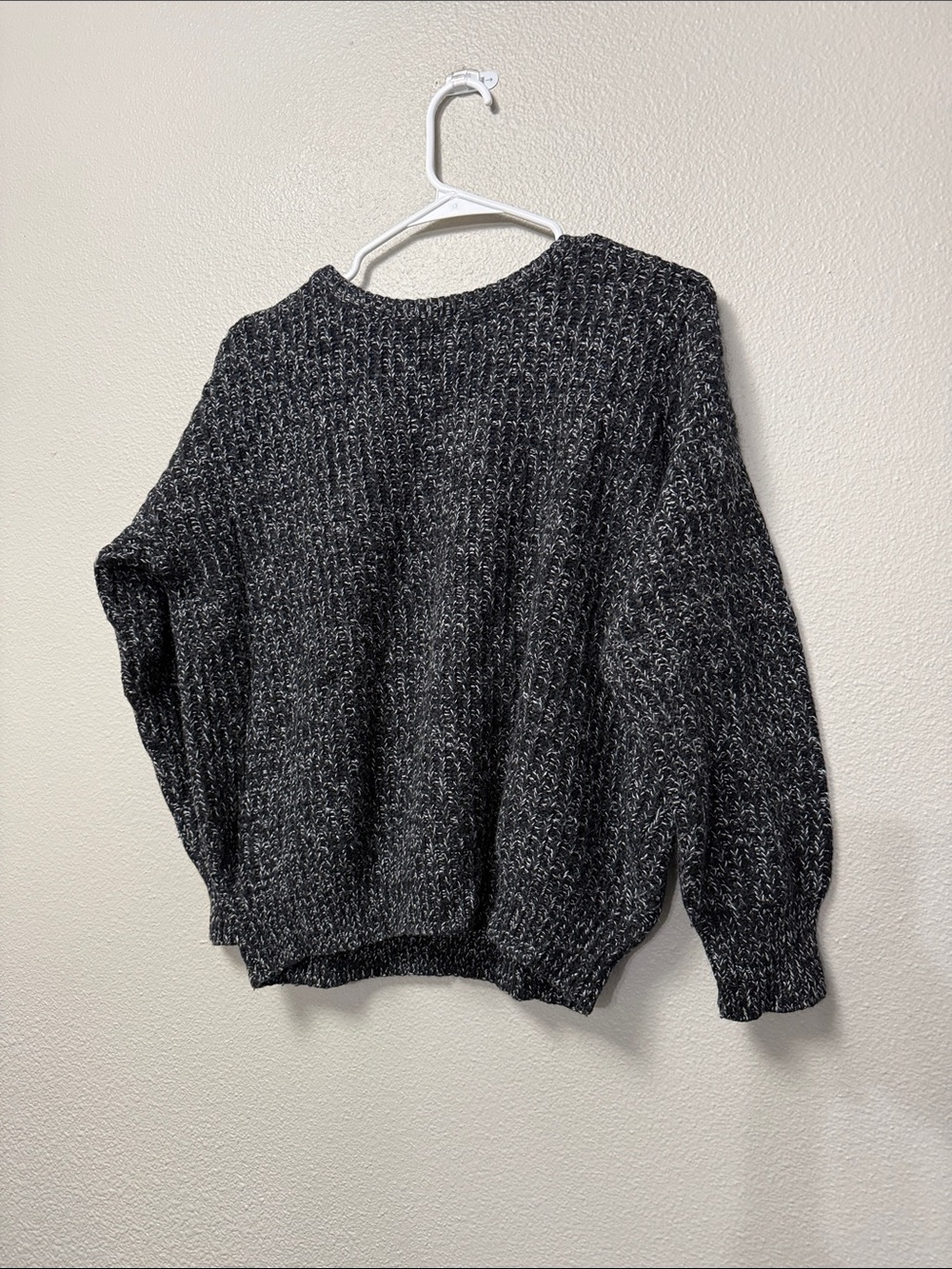 TNA Black and White Speckled Sweater